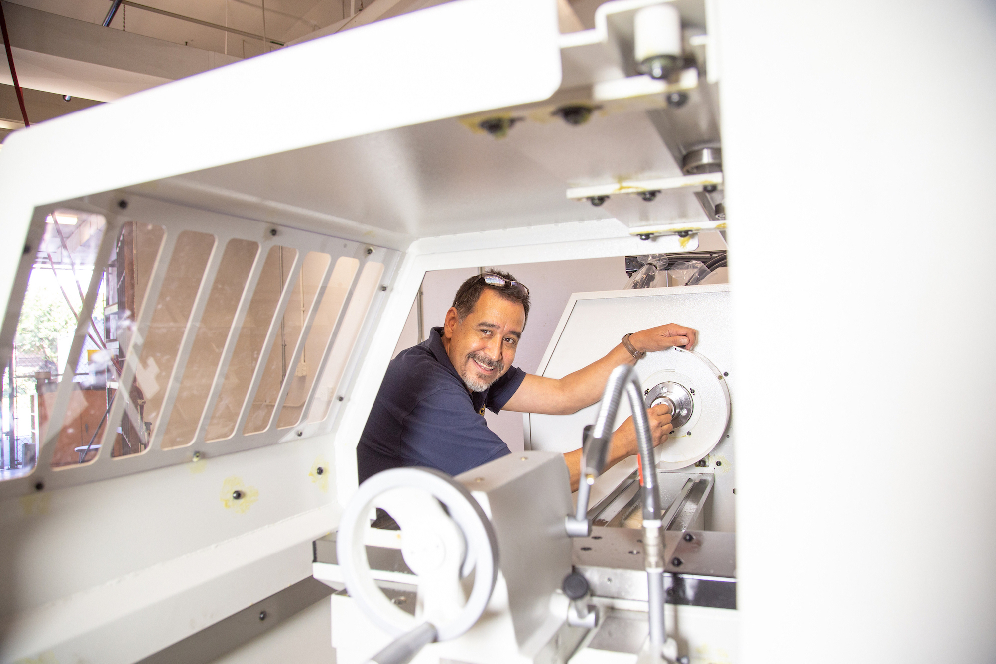 Marty Ramirez at CNC Machine