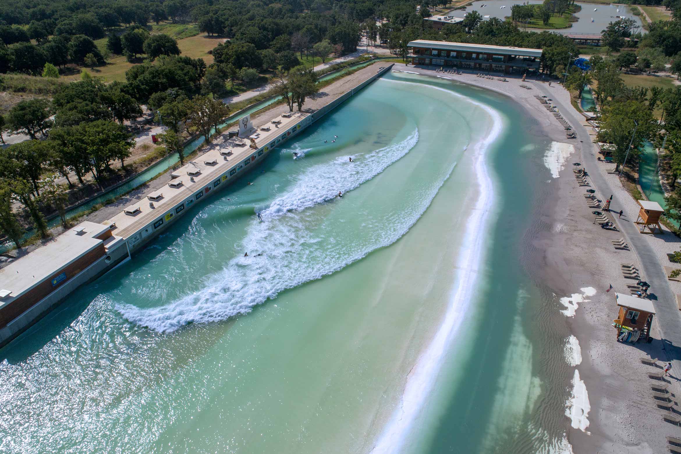 Wavepool aerial shot
