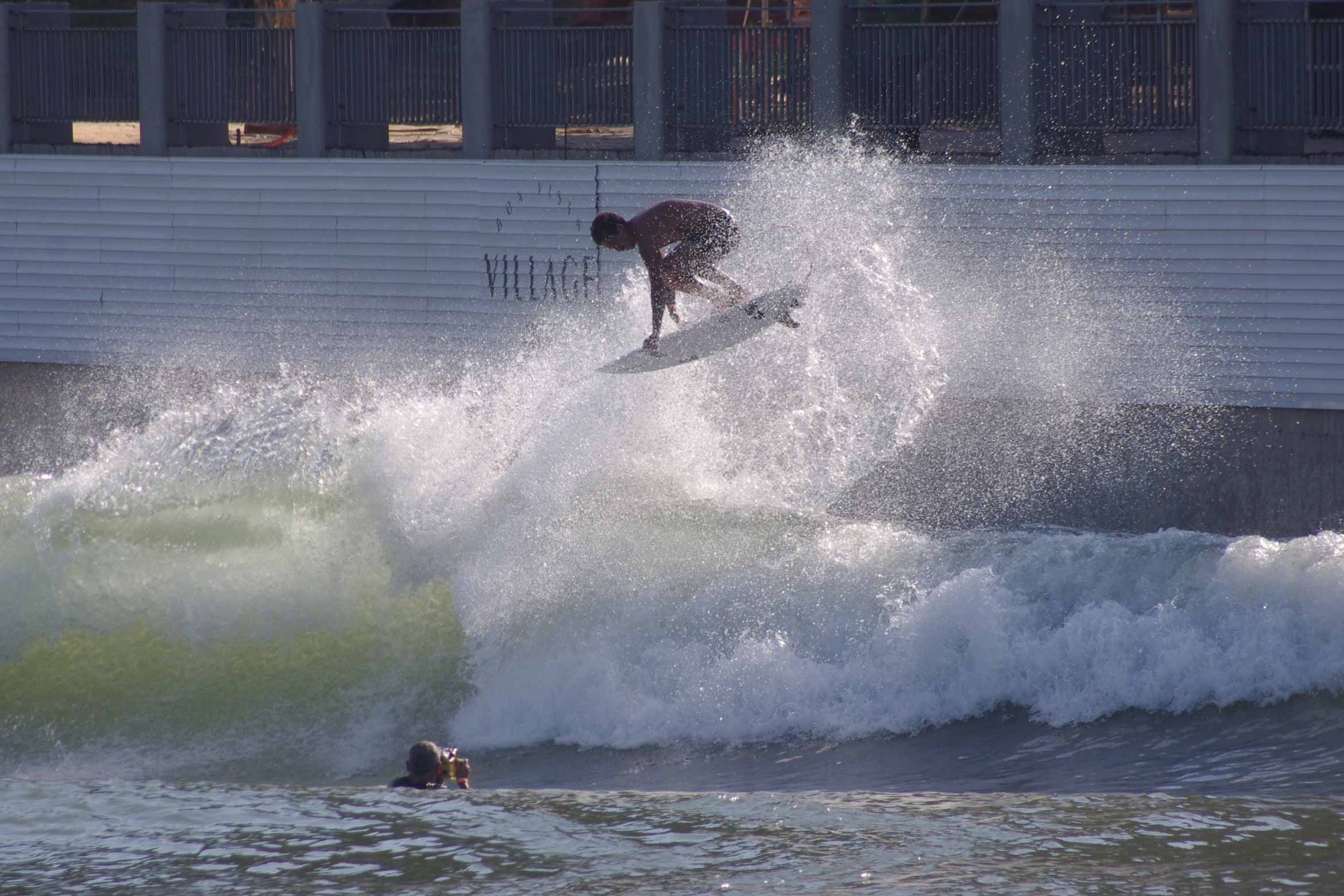 Sammy Pupo surfing on wave
