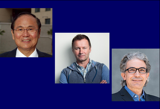Headshots top left Henry Yang, Igor Mezic, and Francesco Bullo