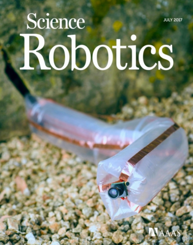 Hawkes' soft robot first made its appearance in Science Robotics' July 2017 issue