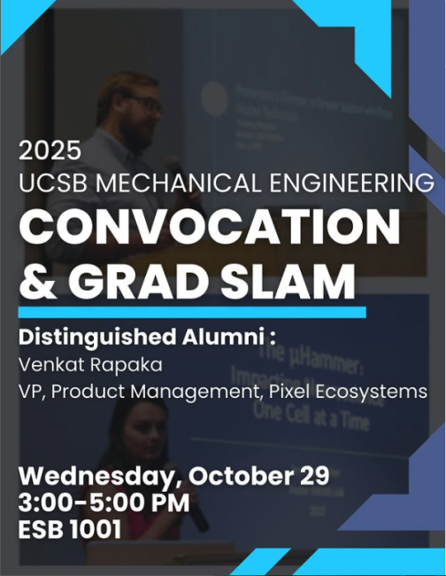 ME Department Convocation Flyer