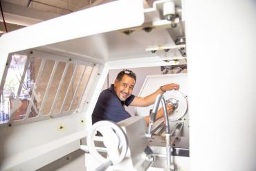 Marty Ramirez at CNC Machine