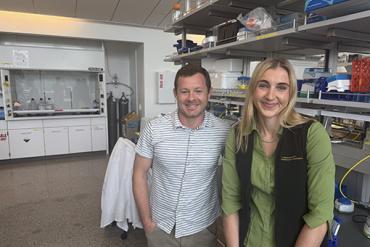 Ryan and Jane in Lab